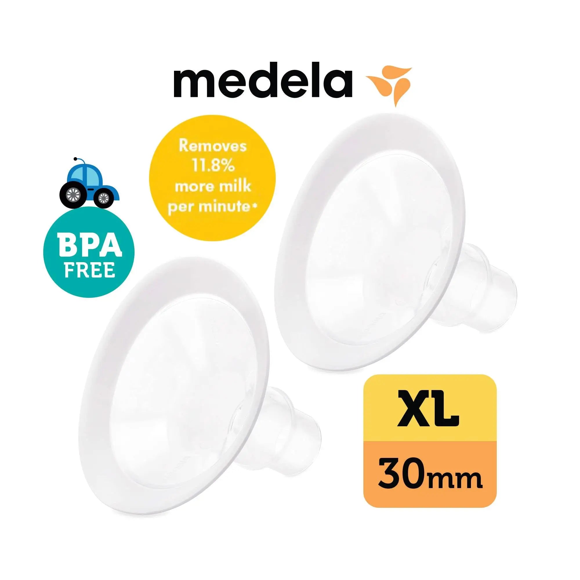 Medela - NEW PersonalFit Flex Breast Shield (Pack of 2) - XL