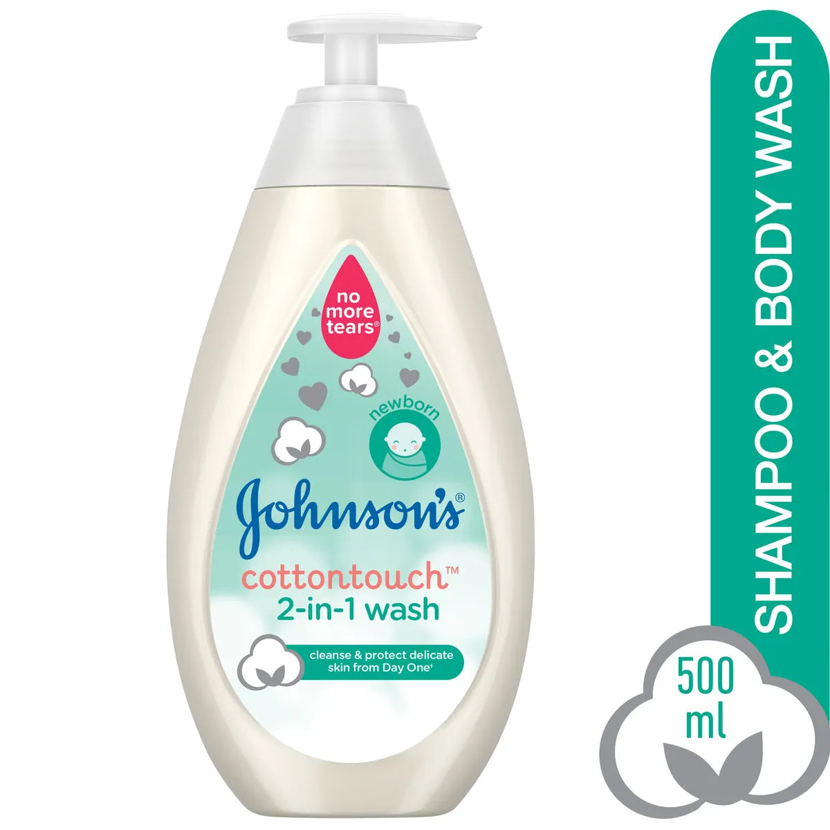 Johnson's Baby Cotton Touch 2in1 Wash 500ML