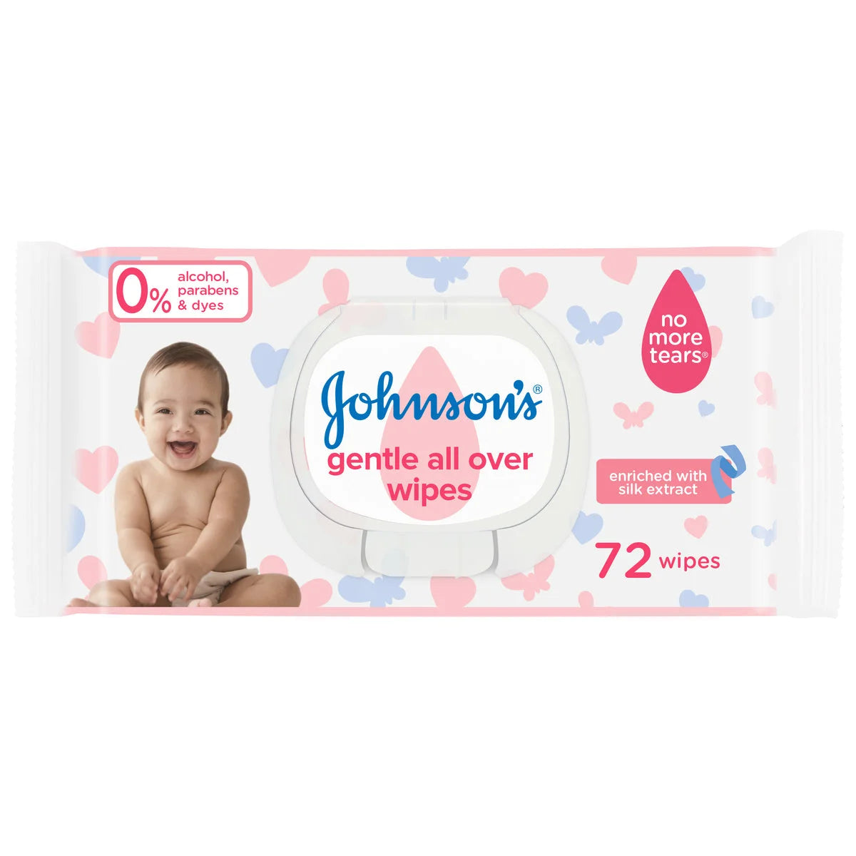 Johnson's Baby Wipes - Gentle All Over 2+1 - Pack of 216 Wipes