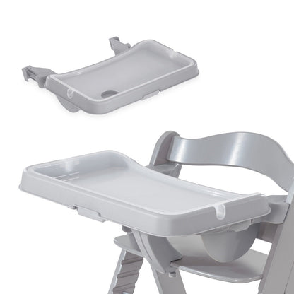 Hauck Alpha Plus & Tray & Bouncer 2-In-1 Bear Hearts & Highchair pad Deluxe Teddy (Grey)