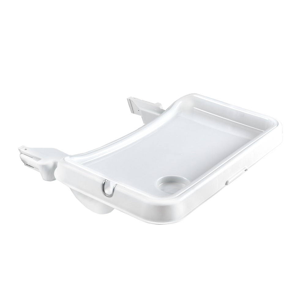 Hauck Alpha Plus Walnut & Tray (White) & Bouncer 2-In-1 Stretch (Beige)