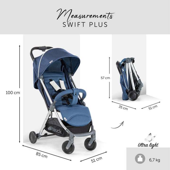 hauck swift plus stroller Hauck Swift Plus Stroller - Denim