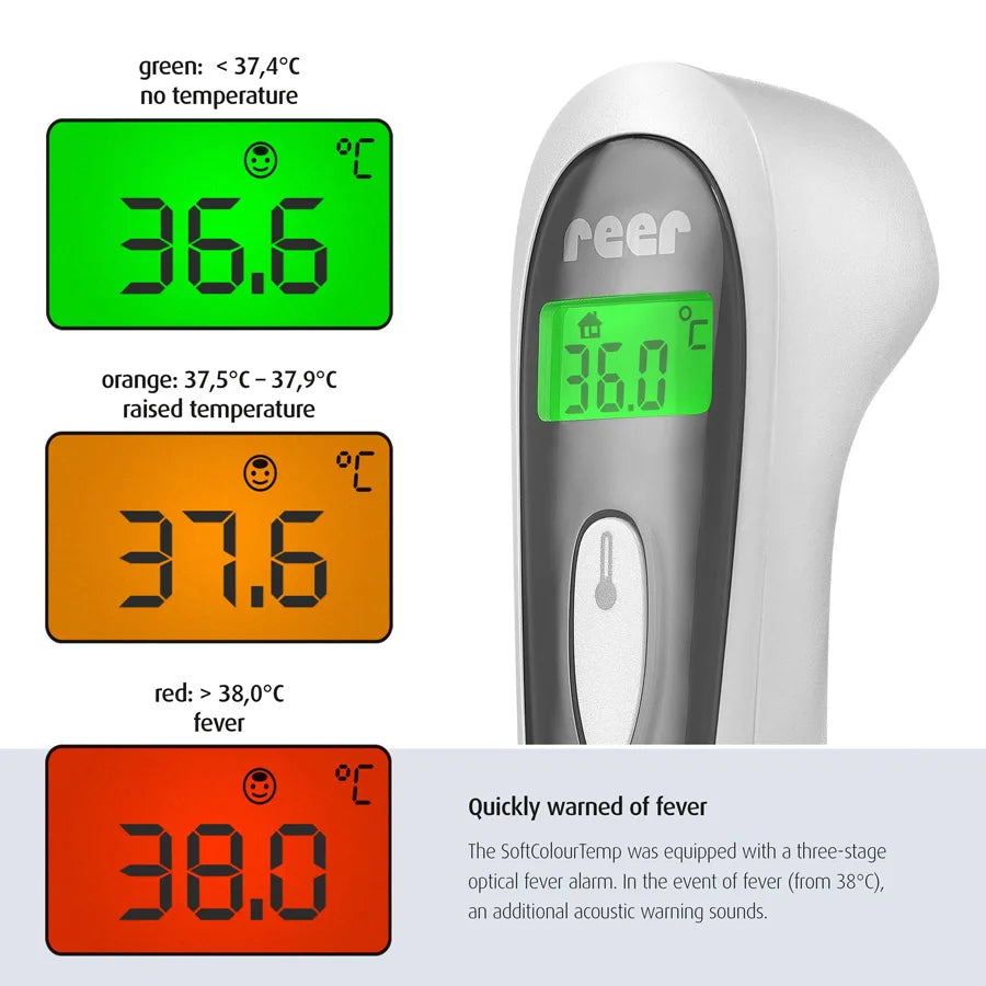 Reer Colour Soft Temp 3in1 contactless infrared thermometer