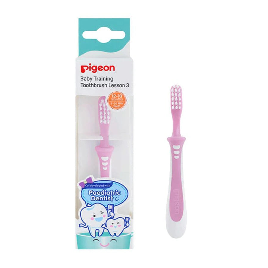 Pigeon - Training Tooth Brush Lesson-3 (Pink)