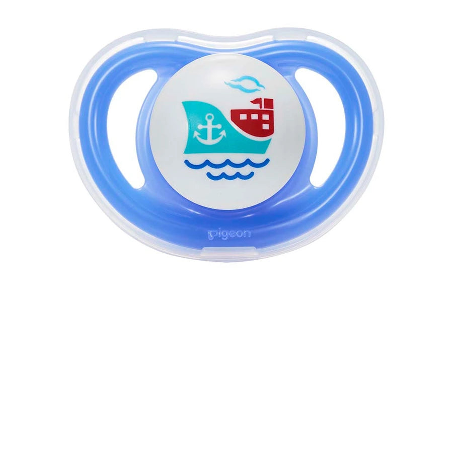 Pigeon Minilight Pacifier Double (L) Boy Ship & Giraffe