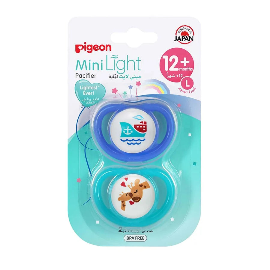 Pigeon - Minilight Pacifier Double (L) Boy Ship & Giraffe