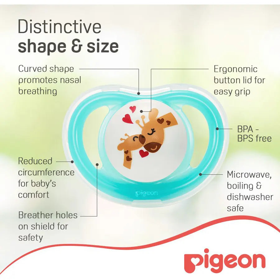 Pigeon Minilight Pacifier Double (L) Girl Ice Cream & Giraffe Pigeon Minilight Pacifier Double (L) Girl Ice Cream & Giraffe