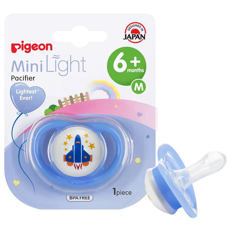 Pigeon - Minilight Pacifier Single (M) Boy Aeroplane