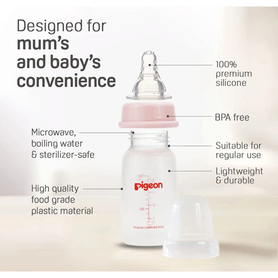 Pigeon Plastic Bottle SN 120 ML (White) Pigeon Plastic Bottle SN 120 ML (White)