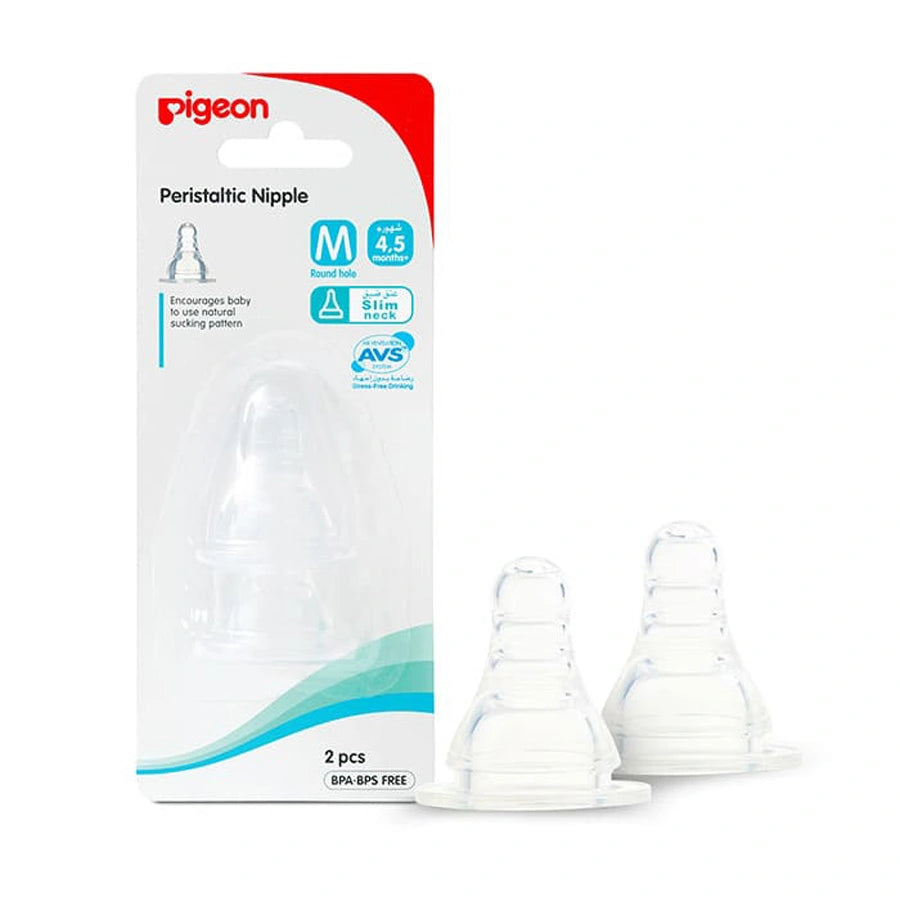 Pigeon - Silicone Nipple S-Type (M) 2pc/Bl Card