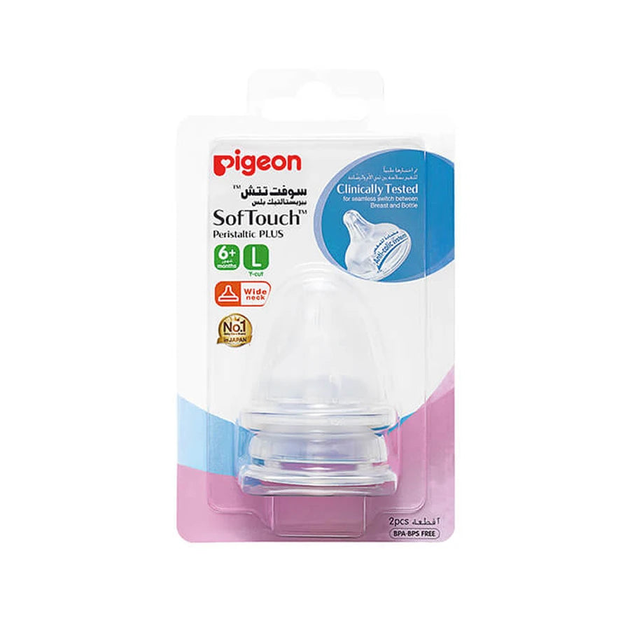 Pigeon - Softouch WN Nipple(L) 2pc Blister