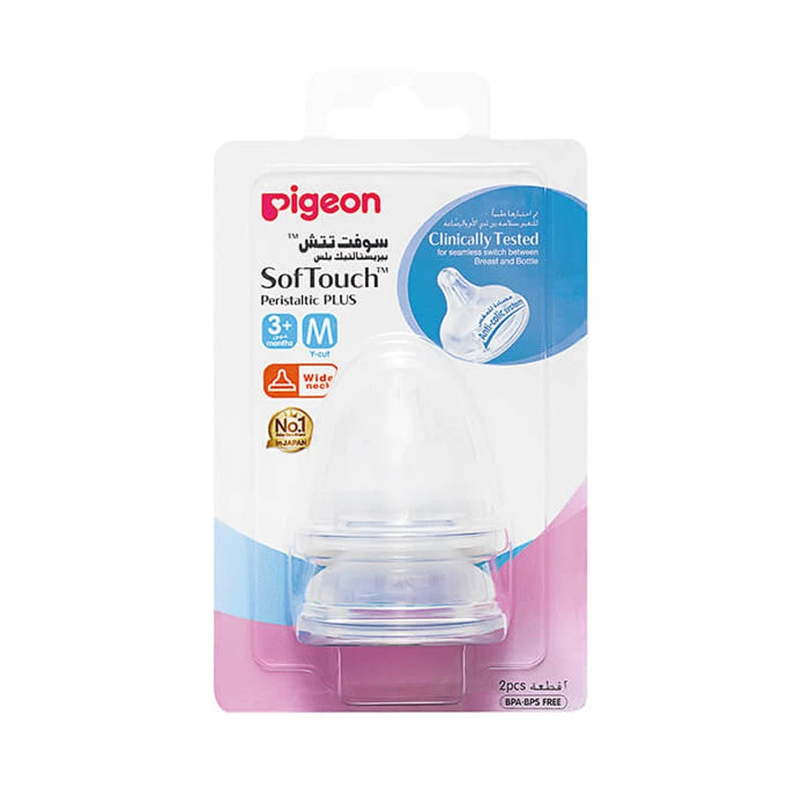 Pigeon - Softouch WN Nipple(M) 2pc Blister