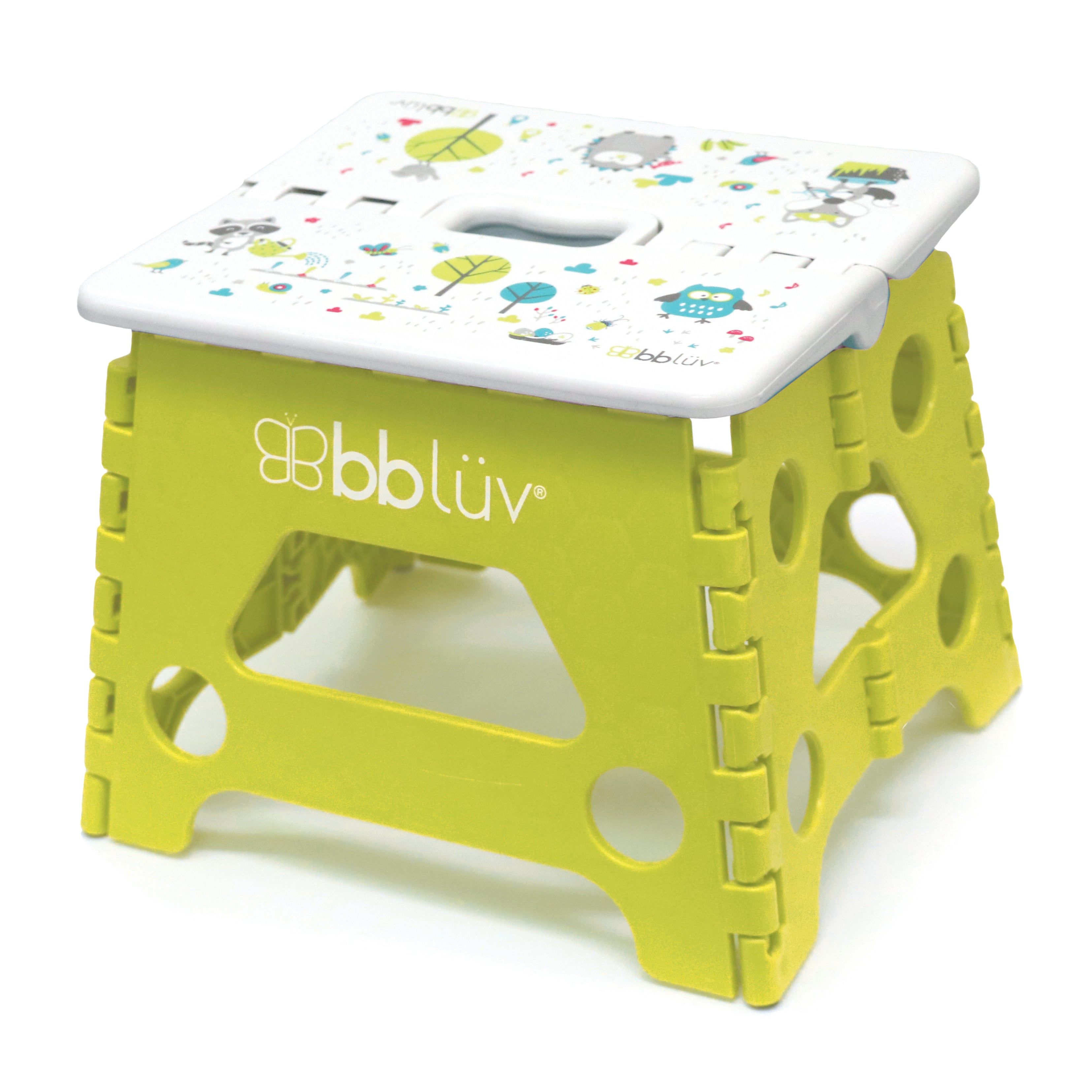 Bbluv Step - Foldable Step Stool (Lime)