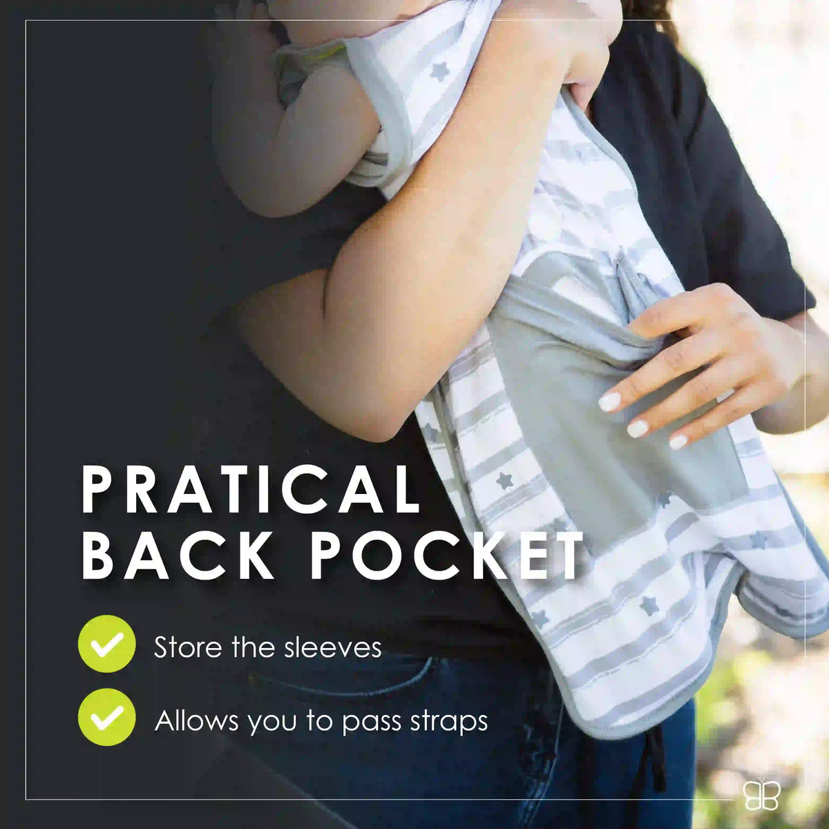 Bbluv Sleep - 3-In-1 Evolutive Swaddle with Removable Sleeves