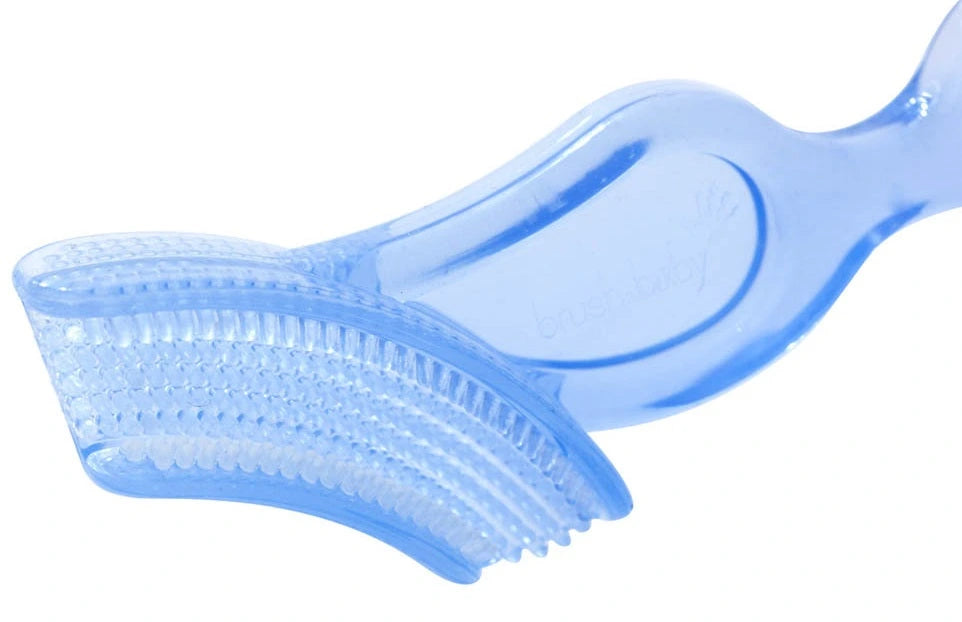 Brush-Baby Soft Teether Brush For Babies And Toddlers (Blue)