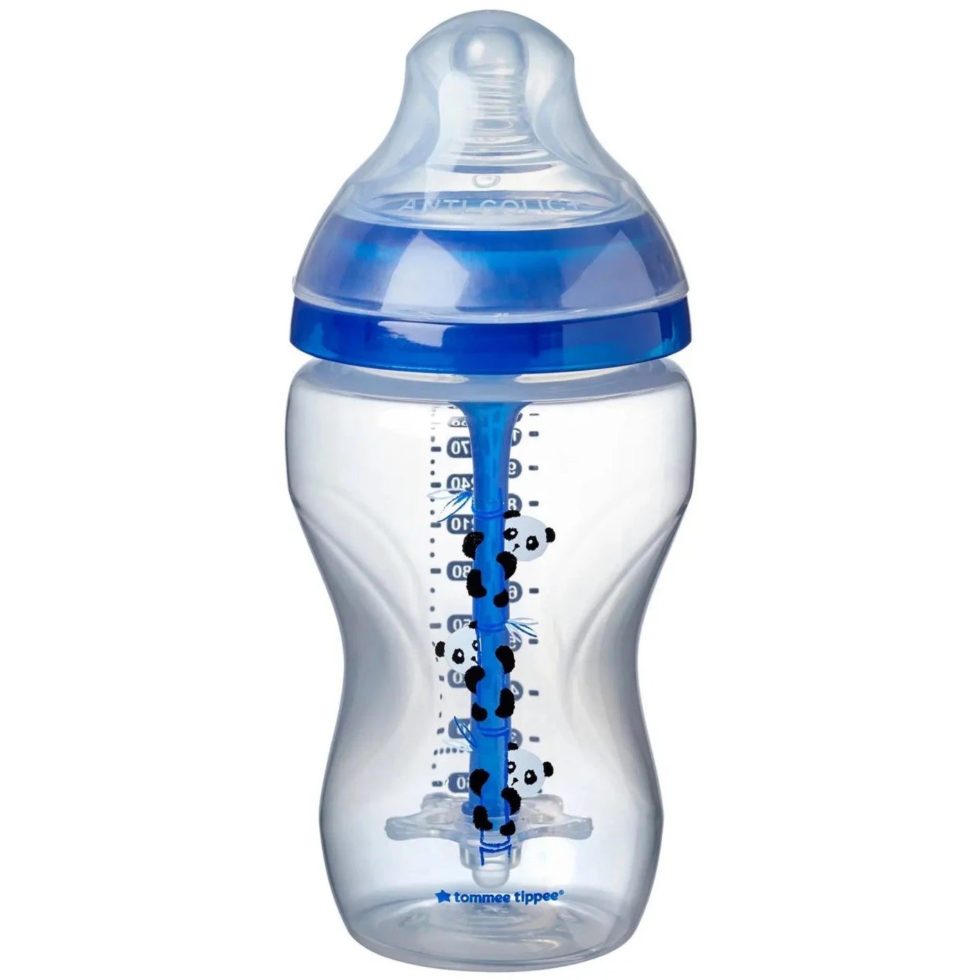<tc>زجاجة رضاعة تومي تيبي المتطورة المضادة للمغص، 340 مل × 1 - للأولاد</tc>