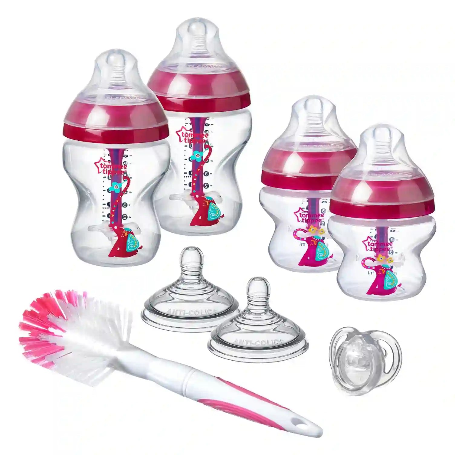 Tommee Tippee Advanced Anti-Colic Starter Bottle Kit- Girl
