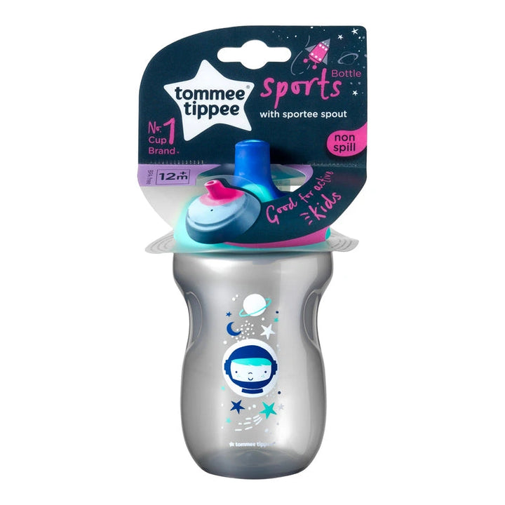 Tommee Tippee Sports Bottle With Sportee Spout, 300ML (Blue/Purple)