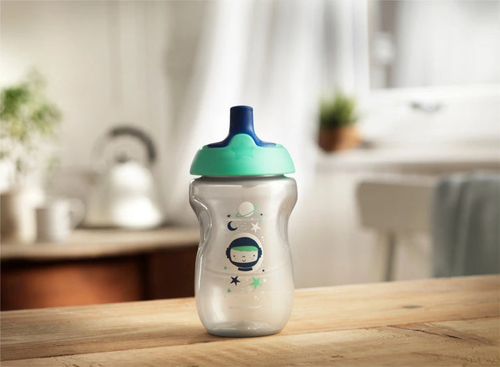 Tommee Tippee Sports Bottle With Sportee Spout, 300ML (Blue/Purple)