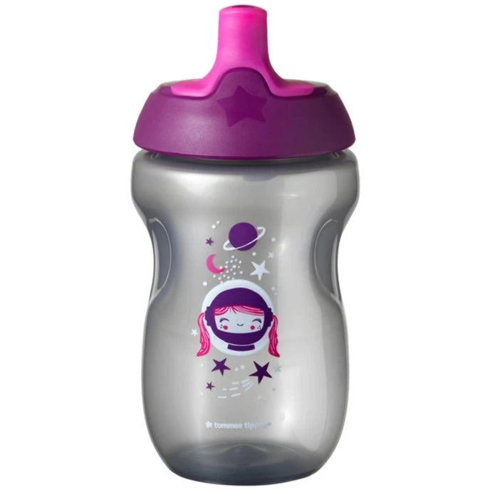 Tommee Tippee Sports Bottle With Sportee Spout, 300ML (Blue/Purple)