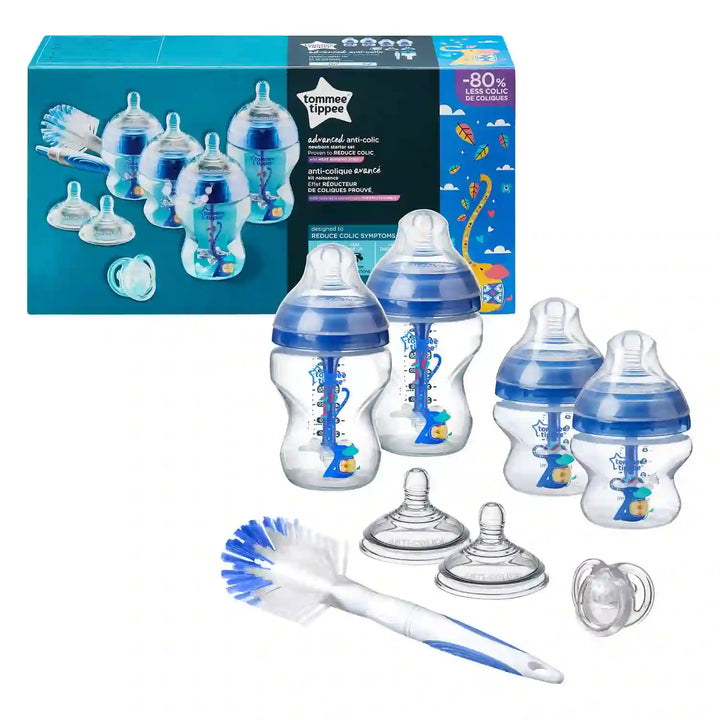 Tommee Tippee Advanced Anti-Colic Starter Bottle Kit- Boy