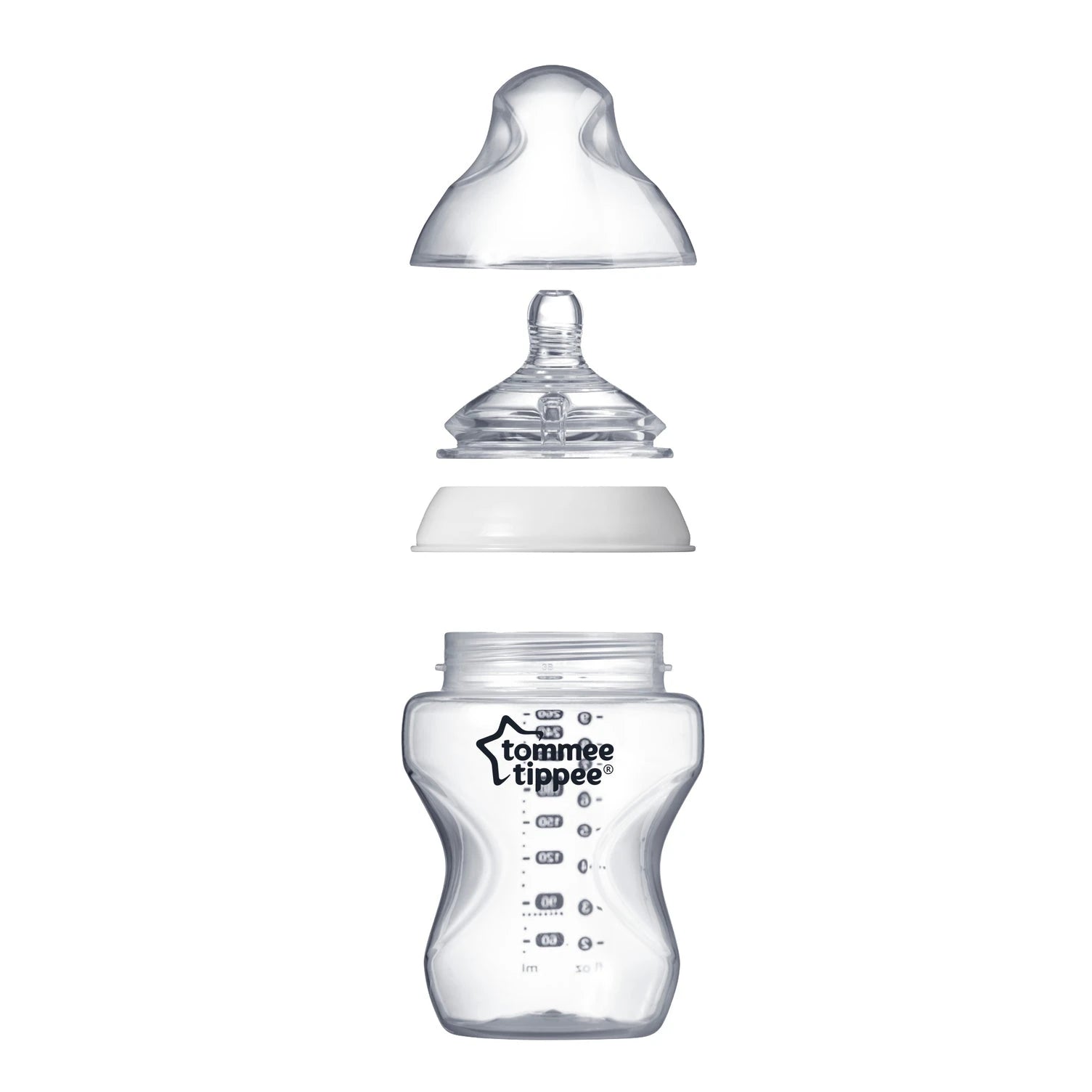 Tommee Tippee Closer To Nature Feeding Bottle, 260Ml X 6  -Boy