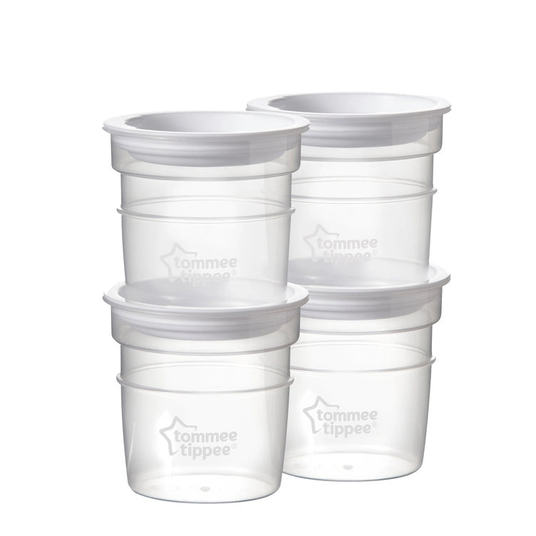 Tommee Tippee Closer To Nature Milk Storage Pots (Pack of 4)