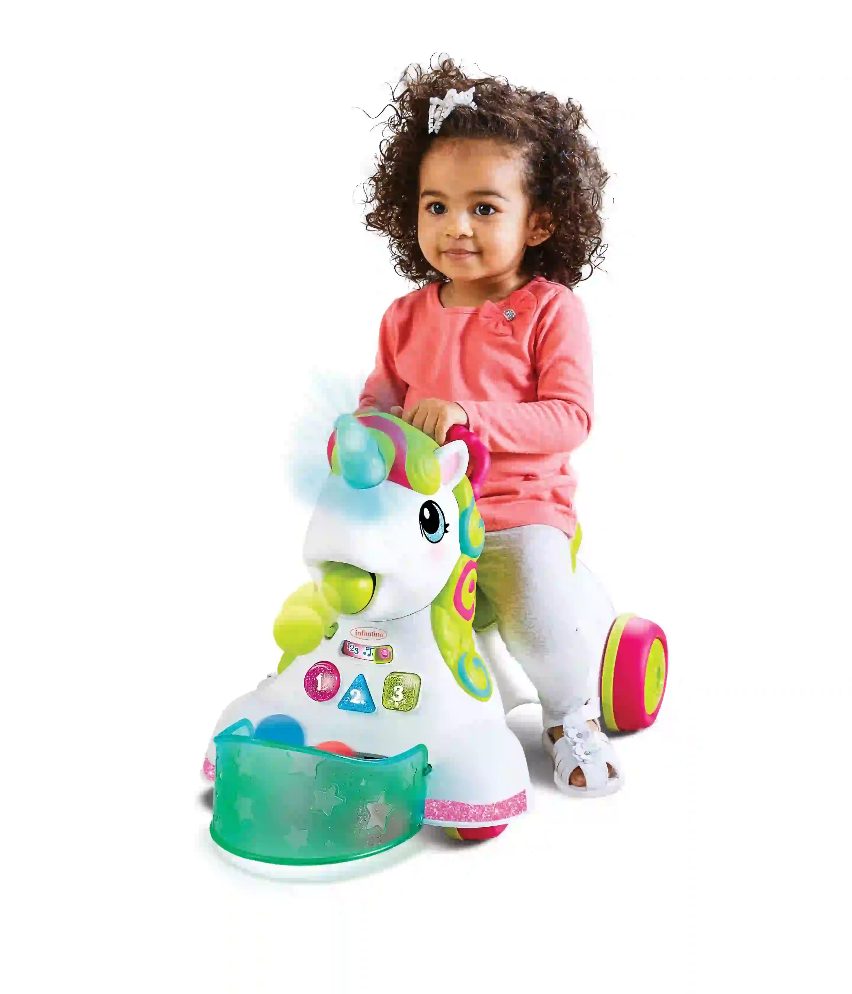Infantino-3-In-1 Sit, Walk & Ride Unicorn
