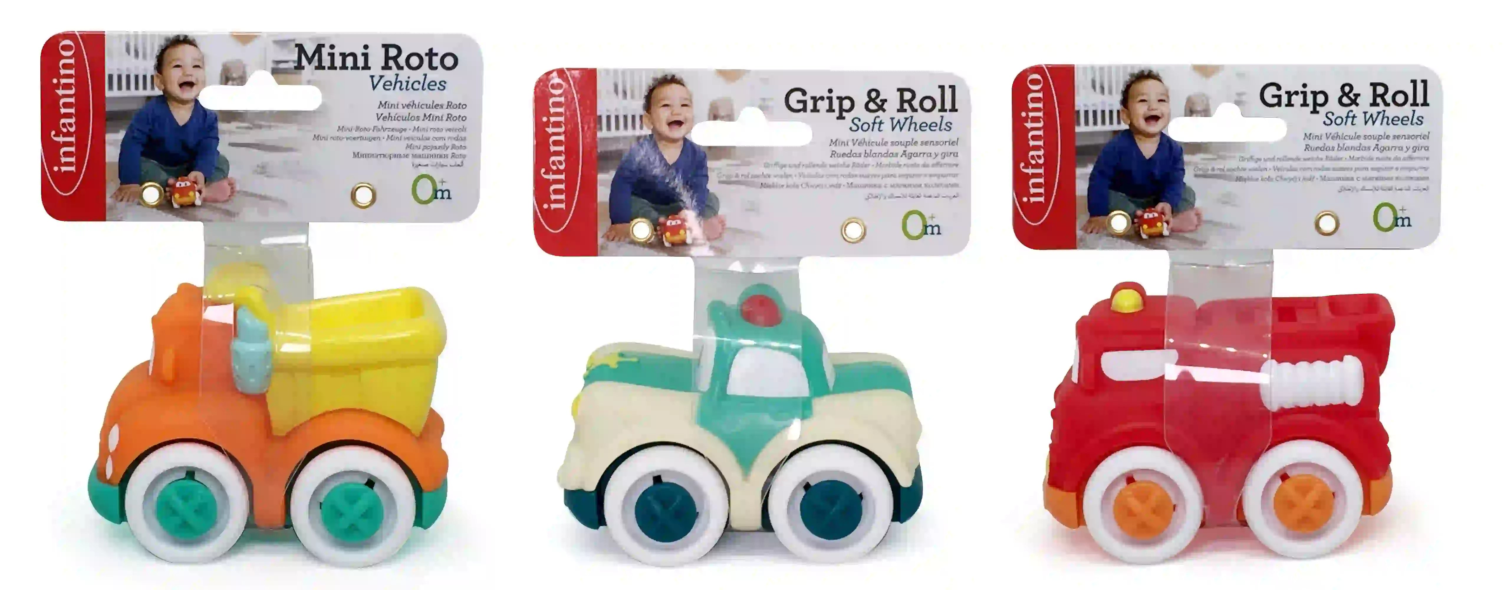 Infantino Grip & Roll Soft Wheels (Header with Elastic Band) Infantino Grip & Roll Soft Wheels (Header with Elastic Band)