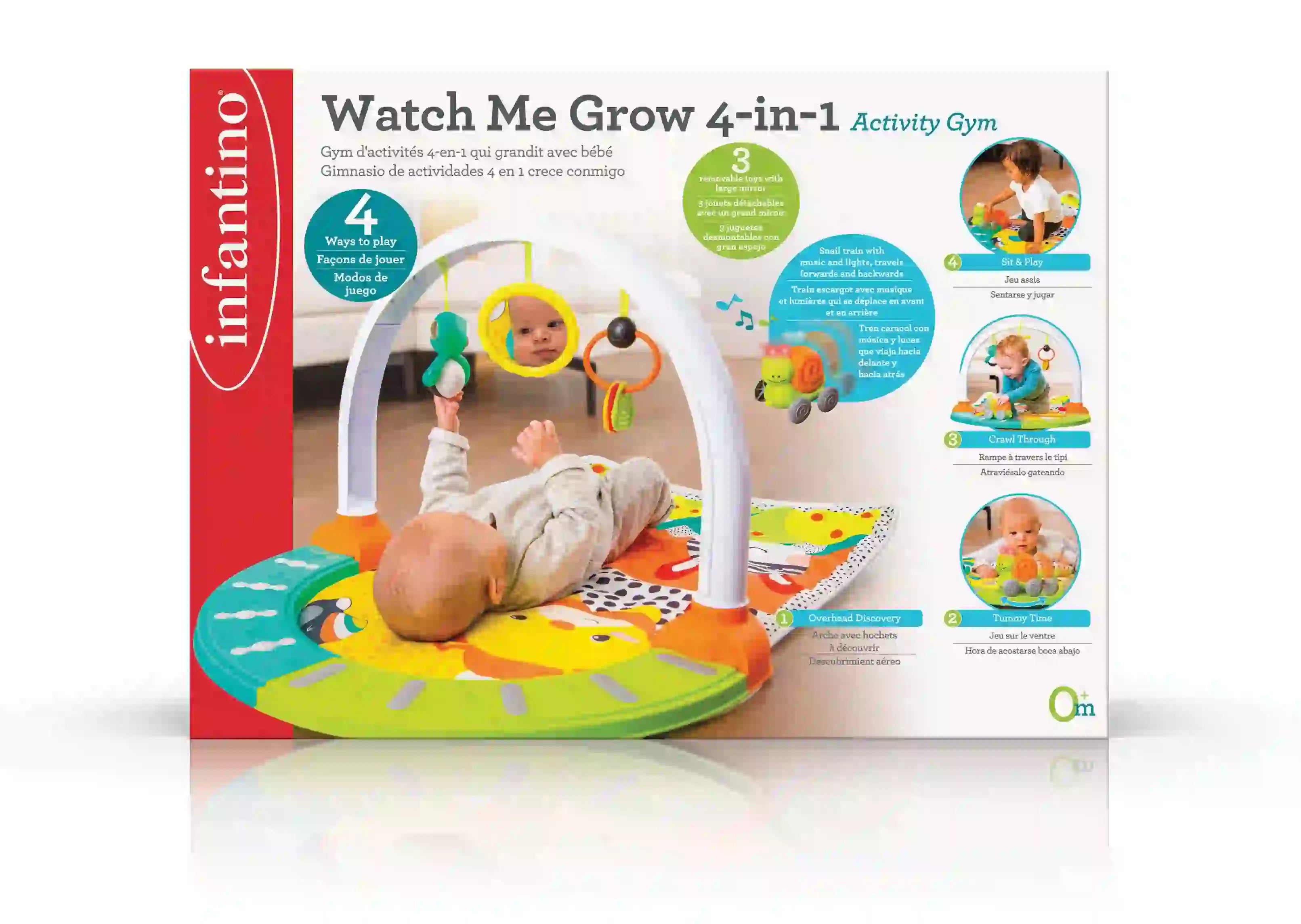 صالة الألعاب الرياضية 4 في 1 Watch Me Grow من Infantino صالة الألعاب الرياضية 4 في 1 Watch Me Grow من Infantino