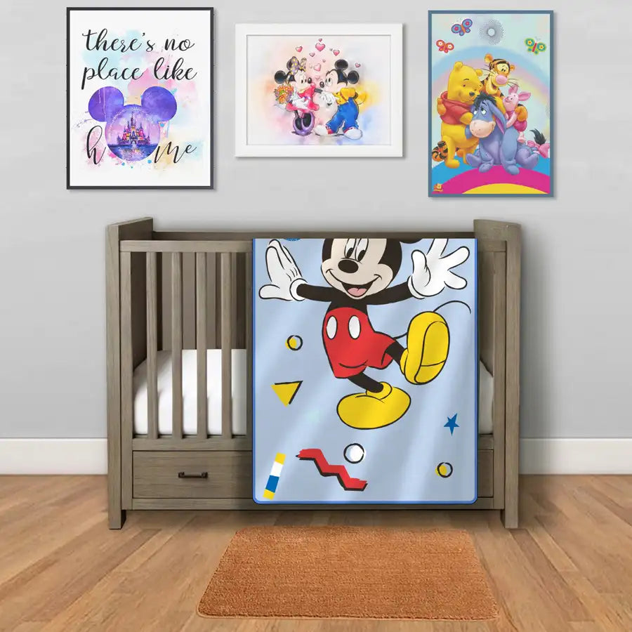 Disney Mickey Mouse Baby Comforter + Pillow Set