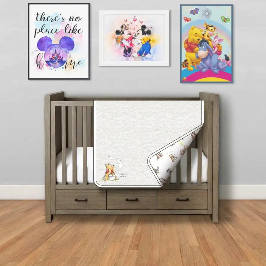 Disney WTP 2 Layer Blanket (White)