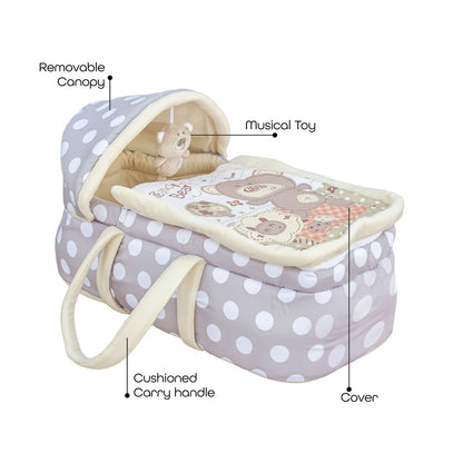 Moon Moses Basket, Travel Carrycot - Candy Bear