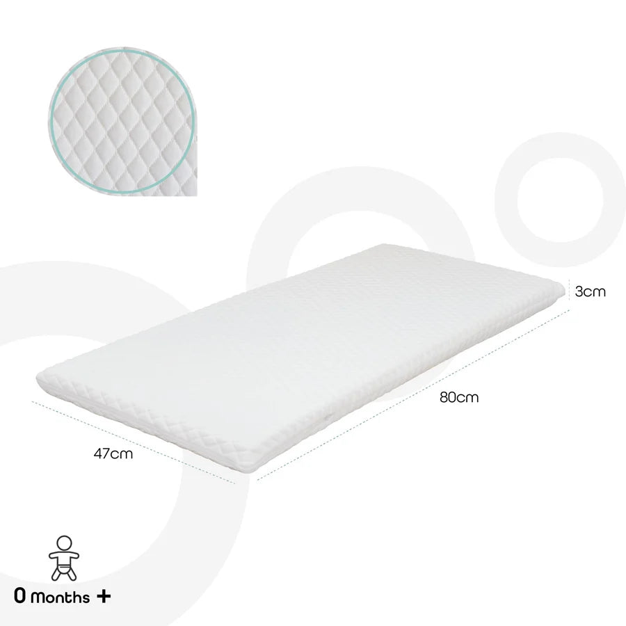 Moon Baby Quilted Mattress (80 x 47 x 3 cm)