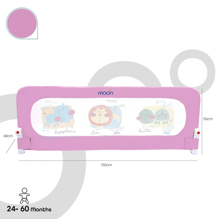 Moon - Sequr-Baby/Child Safety Bed Rail (Pink)