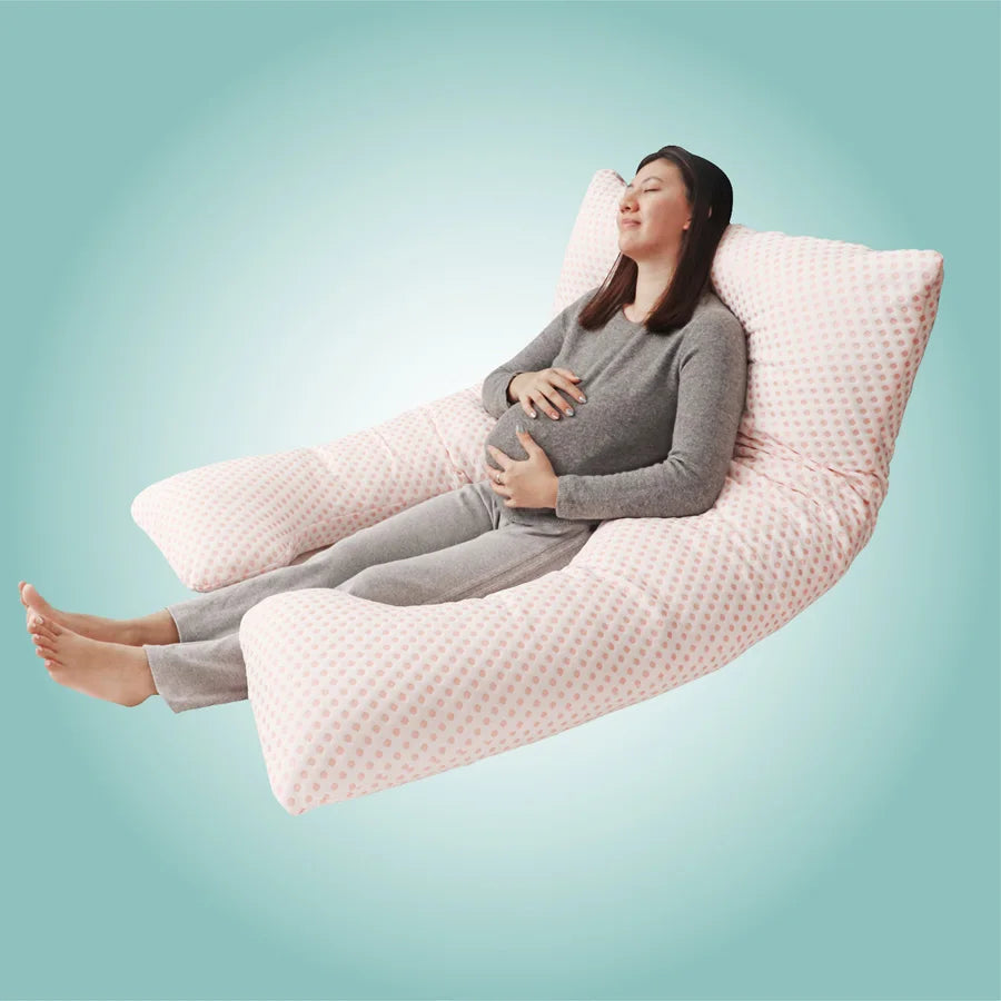 Moon Full Body Pregnancy Pillow U-Shaped (Pink)