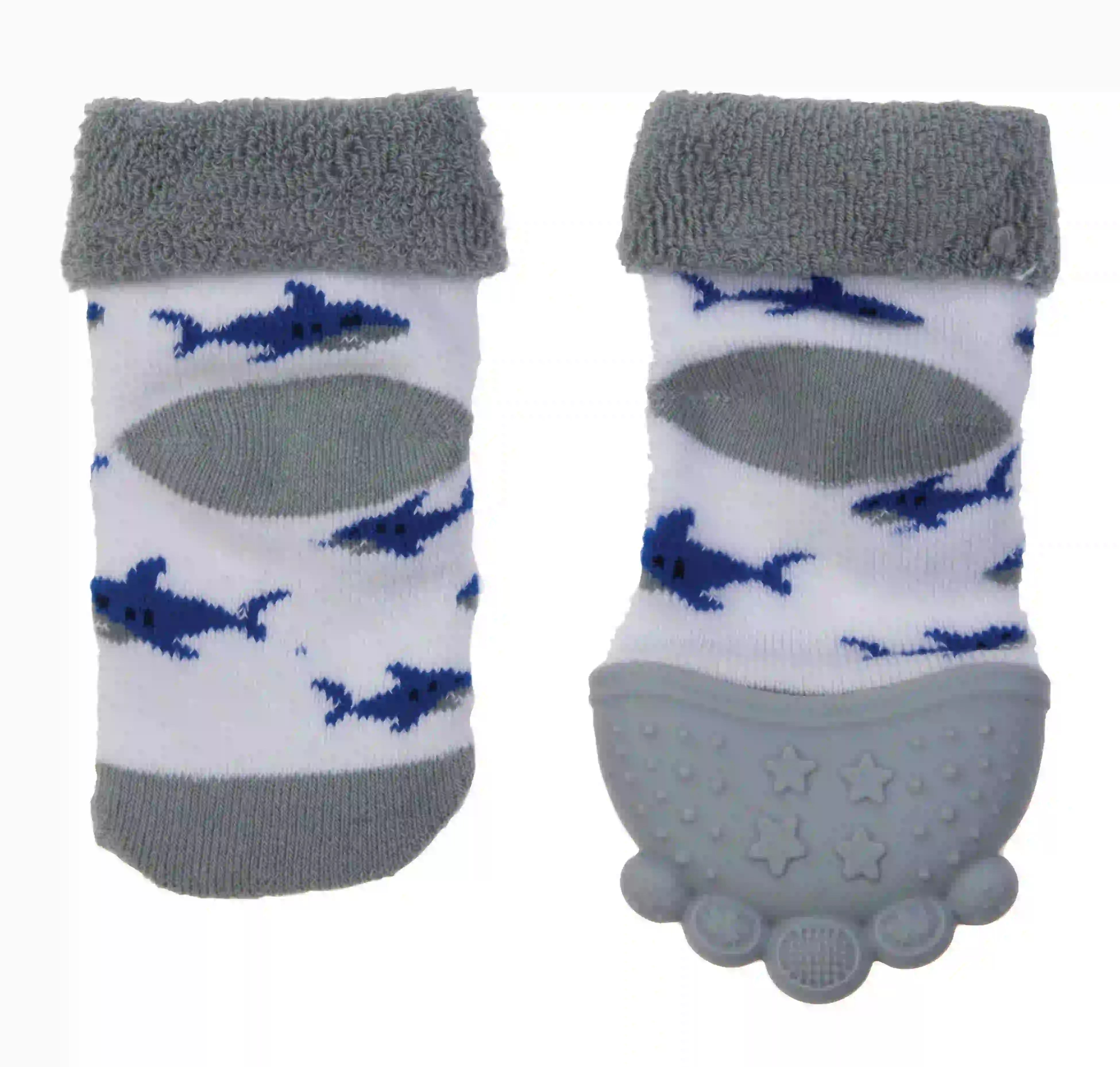 Nuby - Teething Socks - 1 Pack - 3M+