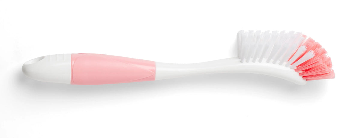 Nuvita 2 In 1 Baby Bottle Brush And Clamp (Pink)