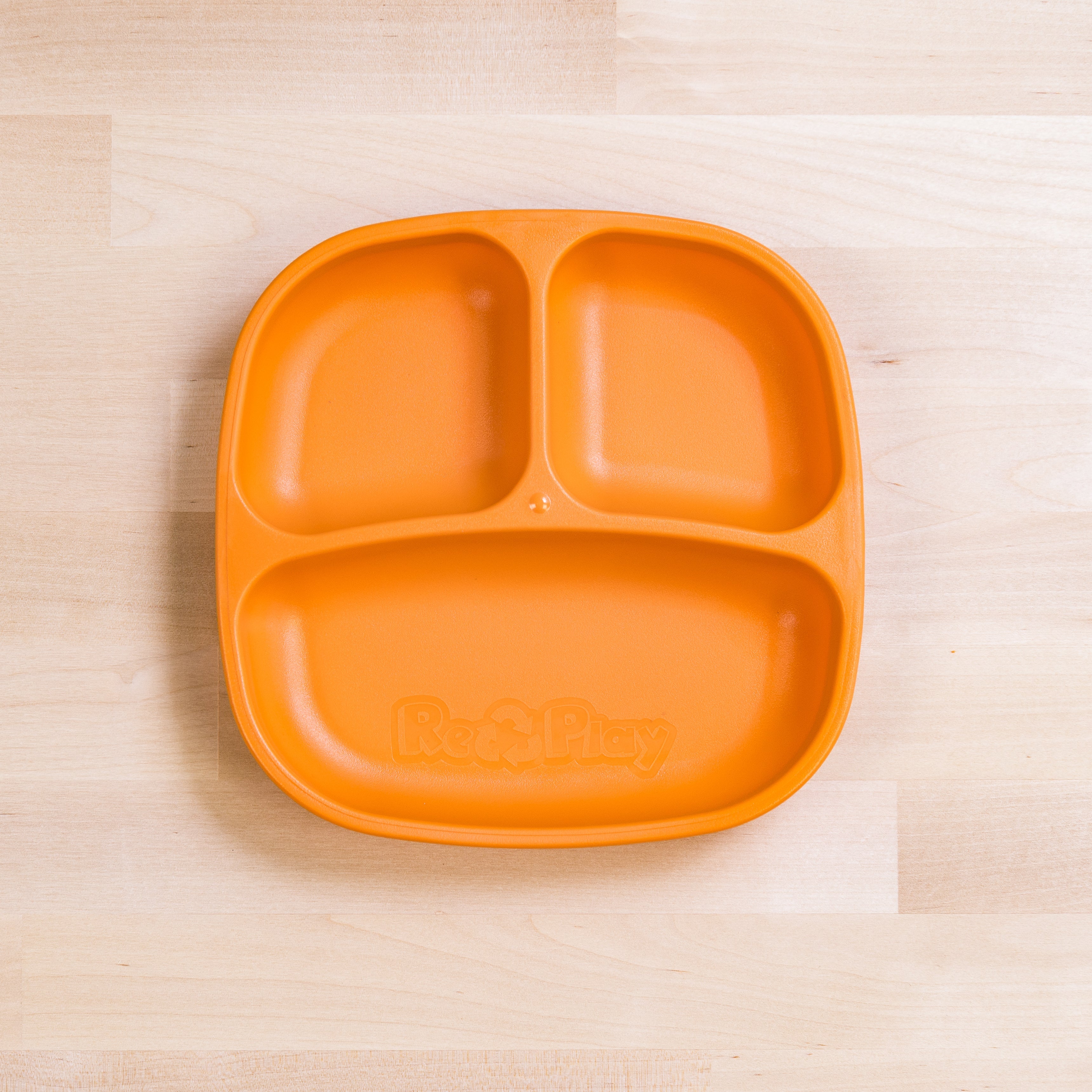 Packaged Divided Plates (Orange, Yellow, Lime Green)