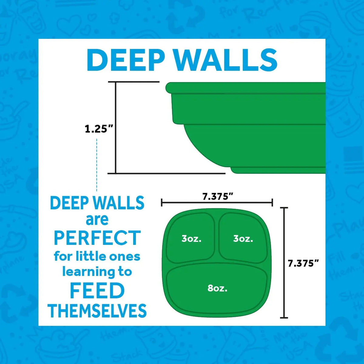 Replay Packaged Divided Plates - Under the Sea