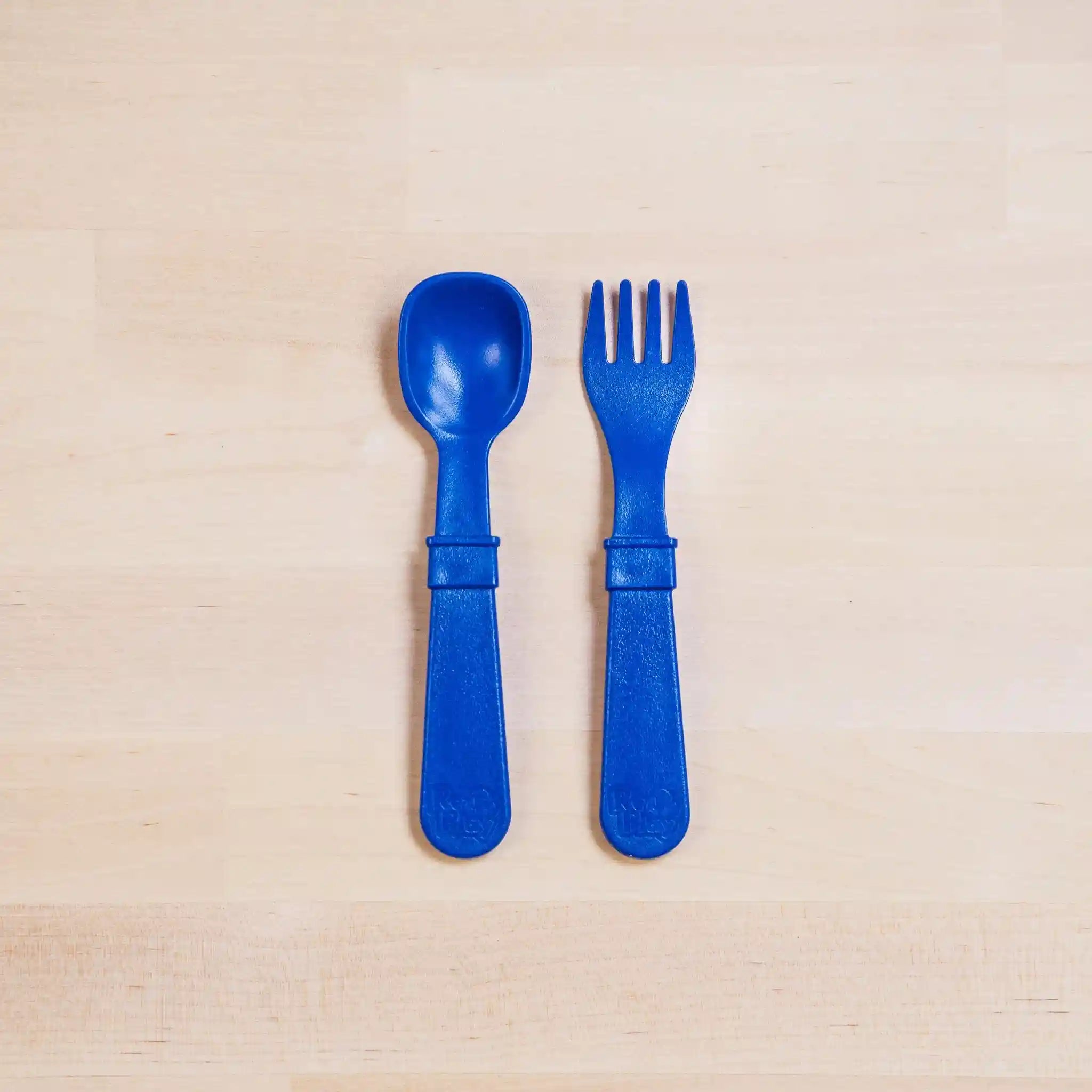 Re-Play - Packaged Utensils (Spoons And Forks) - Pack of 8 (True Blue)
