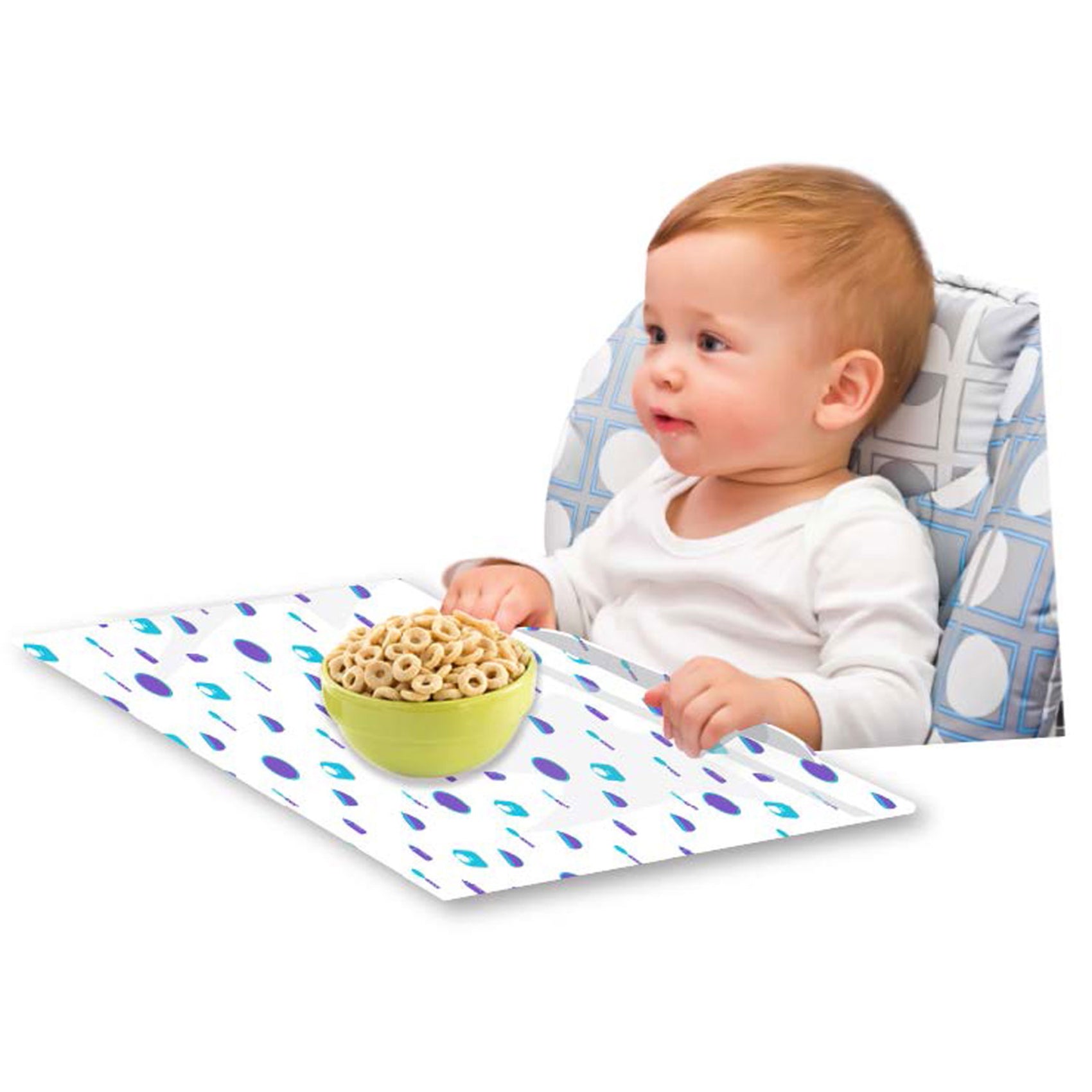 Baby Works Disposable Placemats with Crumb Catcher - (Pack of 12) Baby Works Disposable Placemats with Crumb Catcher - (Pack of 12)