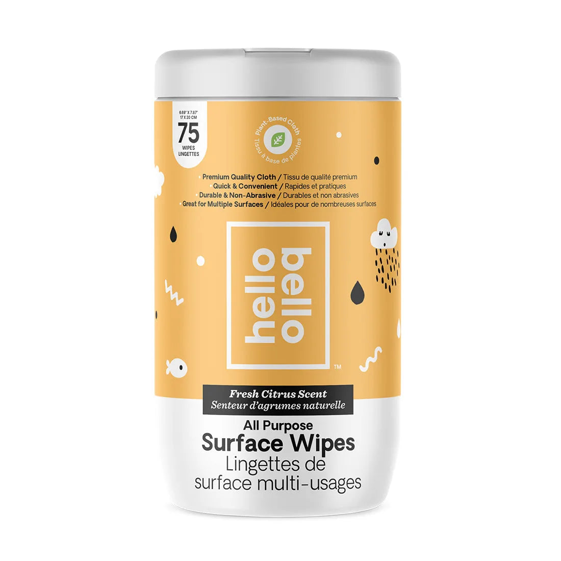 Hello Bello Surface Cleaning Wipes 75 Pcs