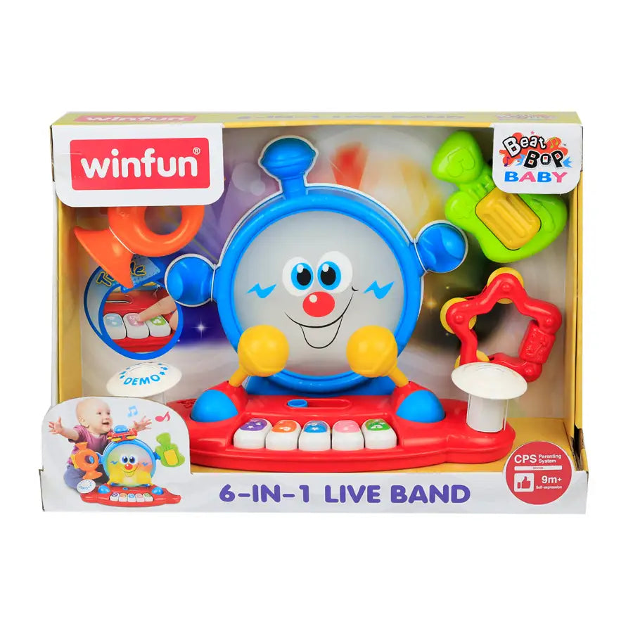 فرقة موسيقية حية 6 في 1 من Winfun فرقة موسيقية حية 6 في 1 من Winfun