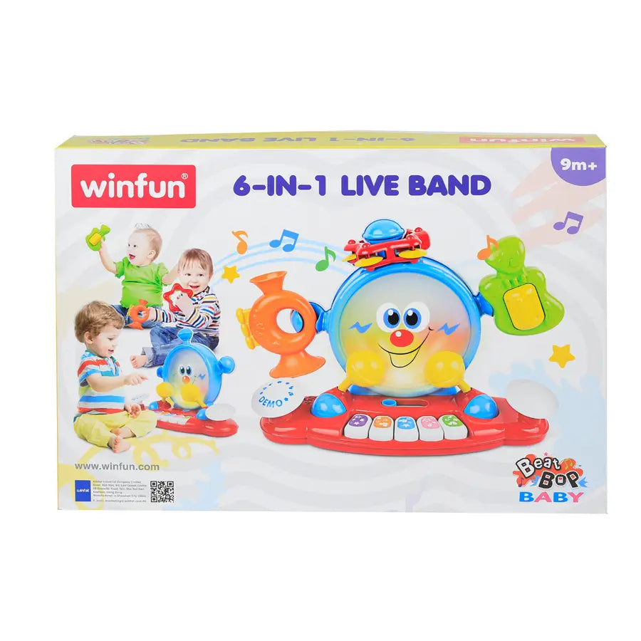 فرقة موسيقية حية 6 في 1 من Winfun فرقة موسيقية حية 6 في 1 من Winfun