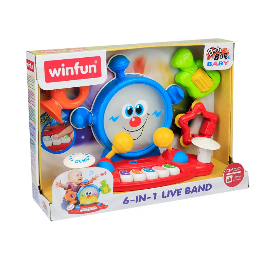 فرقة موسيقية حية 6 في 1 من Winfun فرقة موسيقية حية 6 في 1 من Winfun