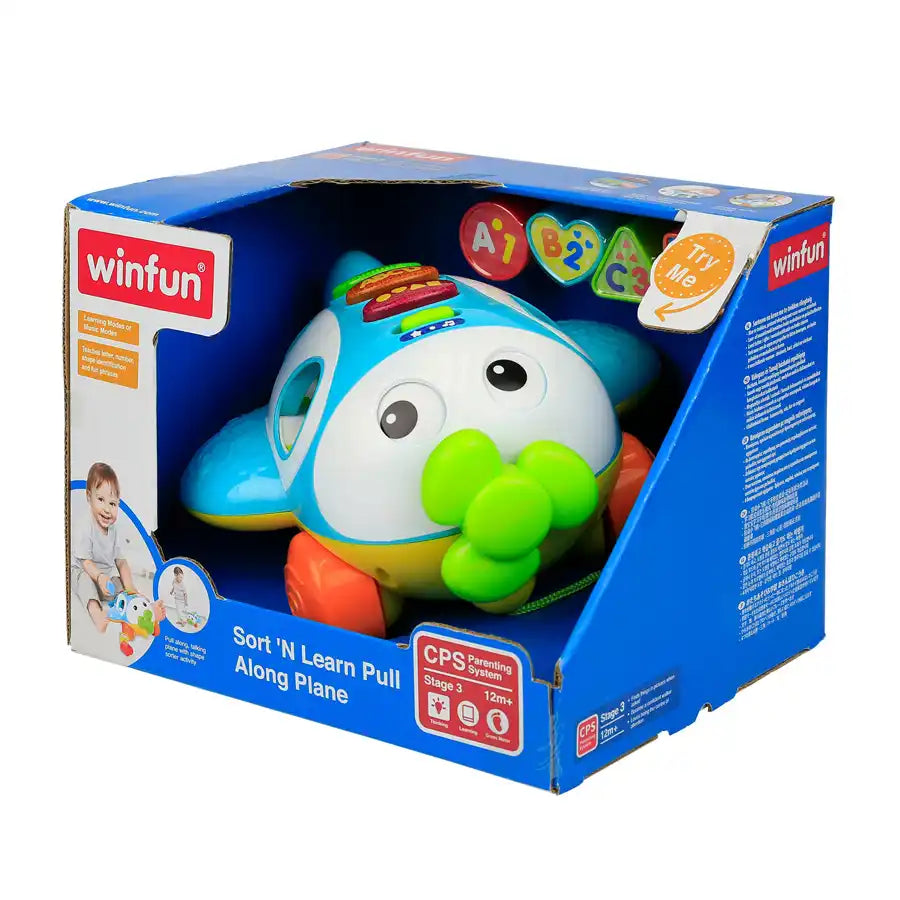 Winfun Sort ÕN Learn Pull Along Plane Winfun Sort ÕN Learn Pull Along Plane