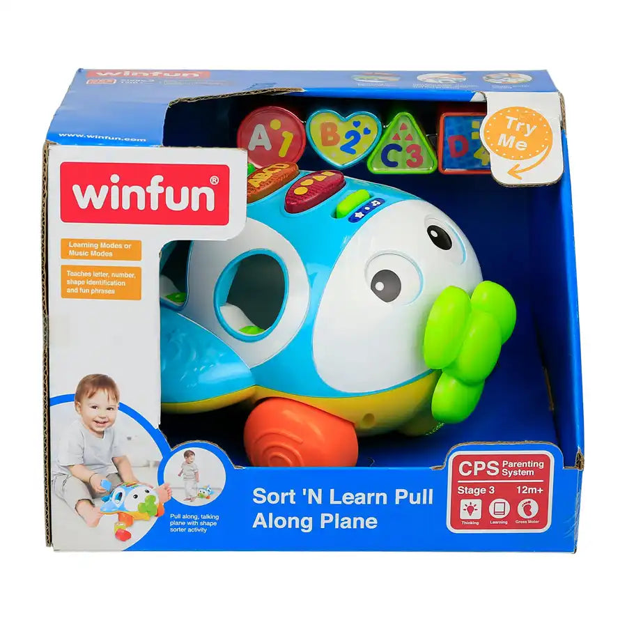 Winfun Sort ÕN Learn Pull Along Plane Winfun Sort ÕN Learn Pull Along Plane