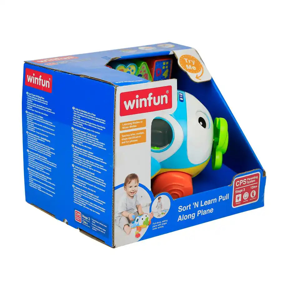 Winfun Sort ÕN Learn Pull Along Plane Winfun Sort ÕN Learn Pull Along Plane