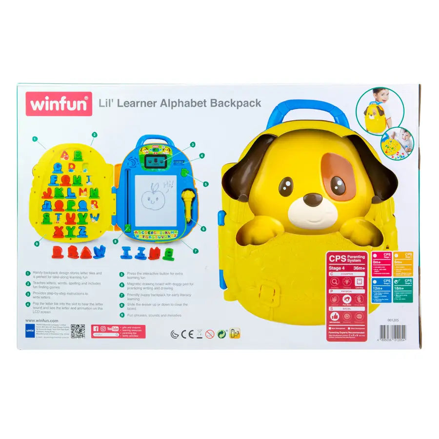 Winfun Lil' Learner Alphabet Backpack Winfun Lil' Learner Alphabet Backpack